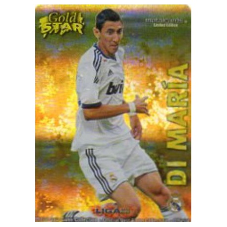 Di María Gold Star Rayas Horizontales Real Madrid 6 Las Fichas de la Liga 2013 Official Quiz Game Collection
