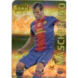Mascherano Gold Star Rayas Horizontales Barcelona 10 Las Fichas de la Liga 2013 Official Quiz Game Collection