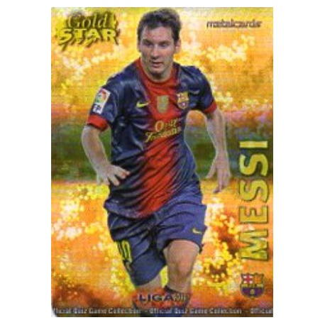 Messi Gold Star Rayas Horizontales Barcelona 13 Las Fichas de la Liga 2013 Official Quiz Game Collection