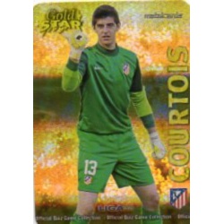Courtois Gold Star Rayas Horizontales Atlético Madrid 21 Las Fichas de la Liga 2013 Official Quiz Game Collection