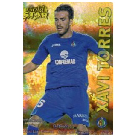Xavi Torres Gold Star Rayas Horizontales Getafe 34 Las Fichas de la Liga 2013 Official Quiz Game Collection