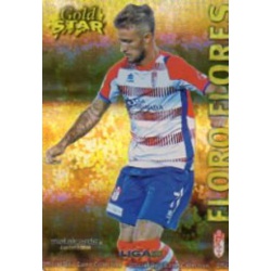 Floro Flores Gold Star Rayas Horizontales Granada 42 Las Fichas de la Liga 2013 Official Quiz Game Collection