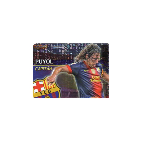 Puyol Capitanes Brillo Letras Barcelona 2 Las Fichas de la Liga 2013 Official Quiz Game Collection