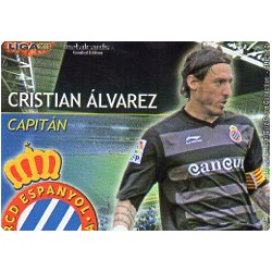 Cristian Álvarez Capitanes Brillo Letras Espanyol 14 Las Fichas de la Liga 2013 Official Quiz Game Collection