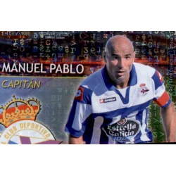 Manuel Pablo Capitanes Brillo Letras Deportivo 18 Las Fichas de la Liga 2013 Official Quiz Game Collection