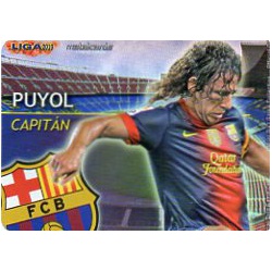 Puyol Capitanes Brillo Liso Barcelona 2 Las Fichas de la Liga 2013 Official Quiz Game Collection