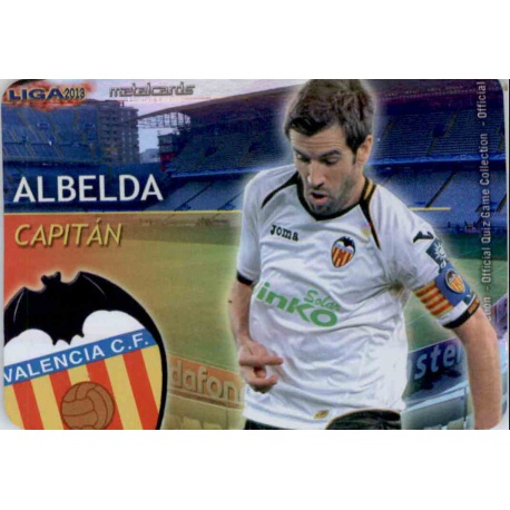Albelda Capitanes Brillo Liso Valencia 3 Las Fichas de la Liga 2013 Official Quiz Game Collection