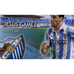 Jesús Gámez Capitanes Brillo Liso Málaga 4 Las Fichas de la Liga 2013 Official Quiz Game Collection