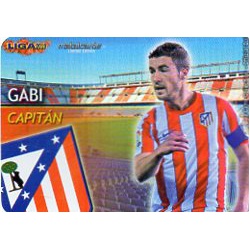 Gabi Capitanes Brillo Liso Atlético Madrid 5 Las Fichas de la Liga 2013 Official Quiz Game Collection