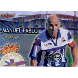 Manuel Pablo Capitanes Brillo Liso Deportivo 18 Las Fichas de la Liga 2013 Official Quiz Game Collection