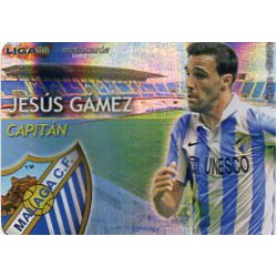 Jesús Gámez Capitanes Rayas Horizontales Málaga 4 Las Fichas de la Liga 2013 Official Quiz Game Collection