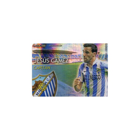 Jesús Gámez Capitanes Rayas Horizontales Málaga 4 Las Fichas de la Liga 2013 Official Quiz Game Collection