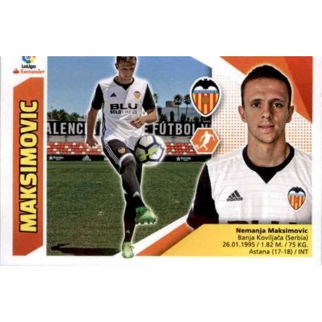 Maksimovic Valencia 8 Ediciones Este 2017-18