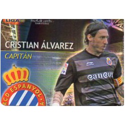 Cristian Álvarez Capitanes Rayas Horizontales Espanyol 14 Las Fichas de la Liga 2013 Official Quiz Game Collection