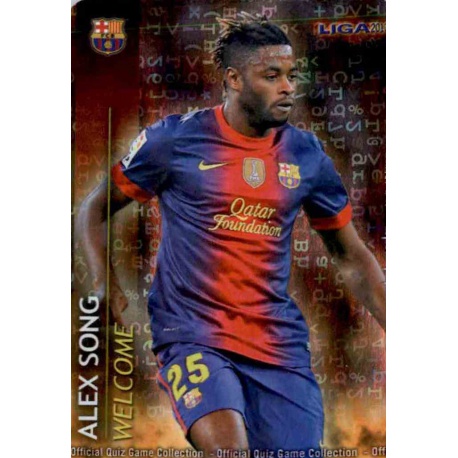 Alex Song Welcome Brillo Letras 2 Las Fichas de la Liga 2013 Official Quiz Game Collection