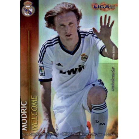 Modric Welcome Brillo Liso 1 Las Fichas de la Liga 2013 Official Quiz Game Collection