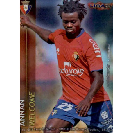 Annan Welcome Brillo Liso 5 Las Fichas de la Liga 2013 Official Quiz Game Collection