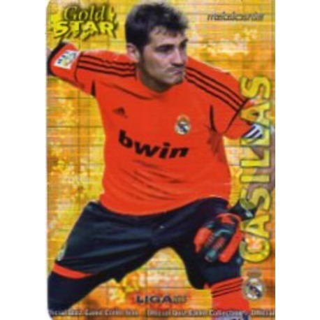 Casillas Gold Star Brillo Cuadros Real Madrid 1 Las Fichas de la Liga 2013 Official Quiz Game Collection
