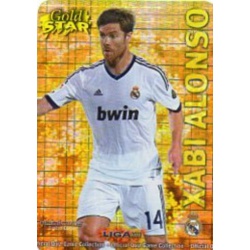 Xabi Alonso Gold Star Brillo Cuadros Real Madrid 5 Las Fichas de la Liga 2013 Official Quiz Game Collection