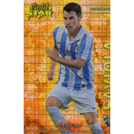 Saviola Gold Star Brillo Cuadros Málaga 18 Las Fichas de la Liga 2013 Official Quiz Game Collection