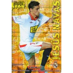 Jesús Navas Gold Star Brillo Cuadros Sevilla 29 Las Fichas de la Liga 2013 Official Quiz Game Collection