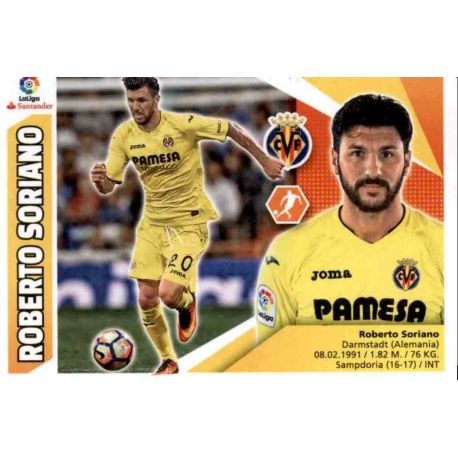 Roberto Soriano Villarreal 12 Ediciones Este 2017-18