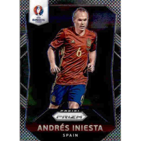 Andres Iniesta Spain 33 Prizm Uefa Euro 2016 France