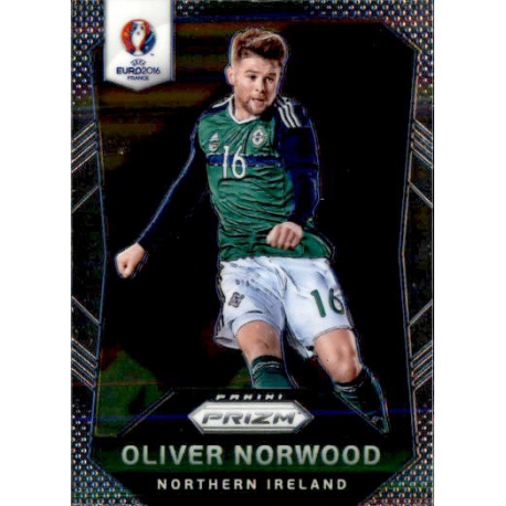 Oliver Norwood Northern Ireland 72 Prizm Uefa Euro 2016 France