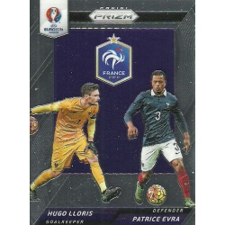 Hugo Lloris - Patrice Evra France Country Combinations Duals CCD-1 Prizm Uefa Euro 2016 France