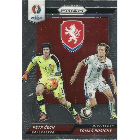 Tomas Rosicky - Petr Cech Czech Republic Country Combinations Duals CCD-4 Prizm Uefa Euro 2016 France