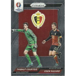 Eden Hazard - Thibaut Courtois Belgium Country Combinations Duals CCD-6 Prizm Uefa Euro 2016 France