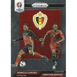 Christian Benteke - Romelu Lukaku Belgium Country Combinations Duals CCD-7 Prizm Uefa Euro 2016 France