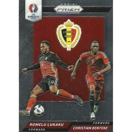 Christian Benteke - Romelu Lukaku Belgium Country Combinations Duals CCD-7 Prizm Uefa Euro 2016 France