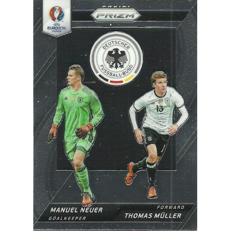 Thomas Muller - Manuel Neuer Germany Country Combinations Duals CCD-12 Prizm Uefa Euro 2016 France