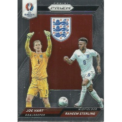 Raheem Sterling - Joe Hart England Country Combinations Duals CCD-16 Prizm Uefa Euro 2016 France