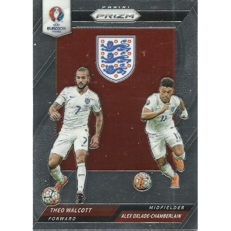 Theo Walcott - Alex Oxlade-Chamberlain England Country Combinations Duals CCD-17 Prizm Uefa Euro 2016 France
