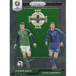 Steven Davis - Kyle Lafferty Northern Ireland Country Combinations Duals CCD-18 Prizm Uefa Euro 2016 France