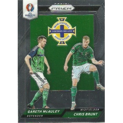 Chris Brunt - Gareth McAuley Northern Ireland Country Combinations Duals CCD-19 Prizm Uefa Euro 2016 France