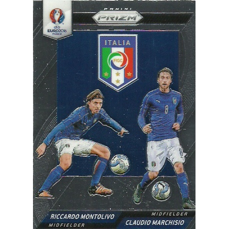 Claudio Marchisio - Riccardo Montolivo Italy Country Combinations Duals CCD-24 Prizm Uefa Euro 2016 France