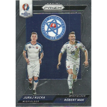 Juraj Kucka - Robert Mak Slovakia Country Combinations Duals CCD-35 Prizm Uefa Euro 2016 France