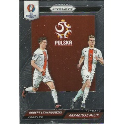 Robert Lewandowski - Arkadiusz Milik Poland Country Combinations Duals CCD-36 Prizm Uefa Euro 2016 France