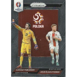 Lukasz Fabianski - Jakub Blaszczykowski Poland Country Combinations Duals CCD-37 Prizm Uefa Euro 2016 France