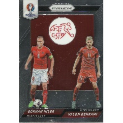 Valon Behrami - Gokhan Inler Switzerland Country Combinations Duals CCD-38 Prizm Uefa Euro 2016 France