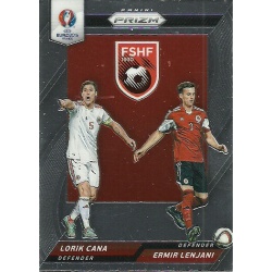 Lorik Cana - Ermir Lenjani Albania Country Combinations Duals CCD-49 Prizm Uefa Euro 2016 France