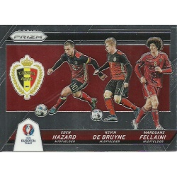 Kevin De Bruyne - Eden Hazard - Marouane Fellaini Belgium Country Combinations Triples CCT-3 Prizm Uefa Euro 2016 France