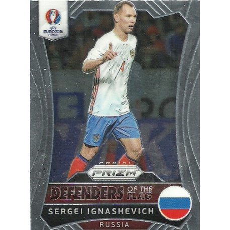 Sergei Ignashevich Russia Defenders of the Flag DF-8 Prizm Uefa Euro 2016 France