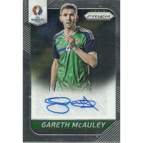 Gareth McAuley Northern Ireland Signatures S-17 Prizm Uefa Euro 2016 France