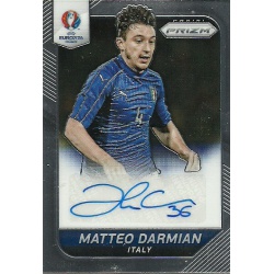 Matteo Darmian Italy Signatures S-56 Prizm Uefa Euro 2016 France