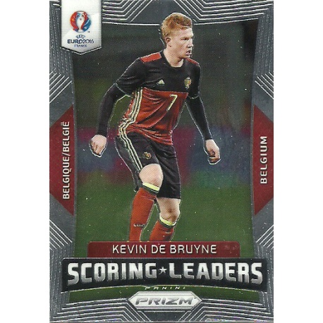 Kevin De Bruyne Belgium Scoring Leaders SL-3 Prizm Uefa Euro 2016 France