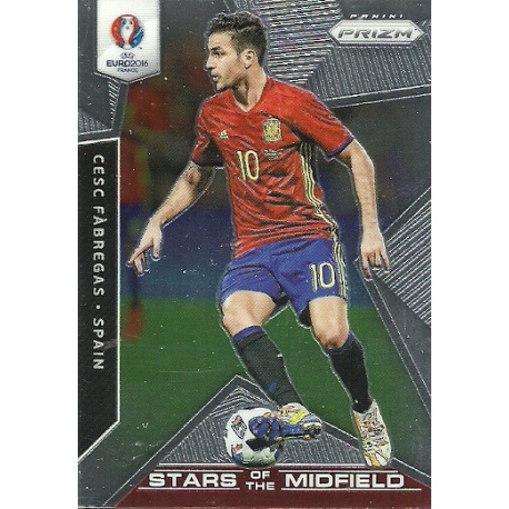 Cesc Fabregas Spain Stars of the Midfield SM-7 Prizm Uefa Euro 2016 France